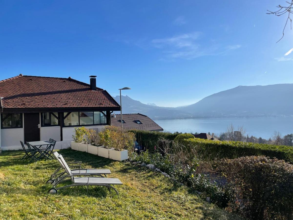 Maisonnette Vue Panoramique Lac D'Annecy Veyrier-du-Lac Esterno foto