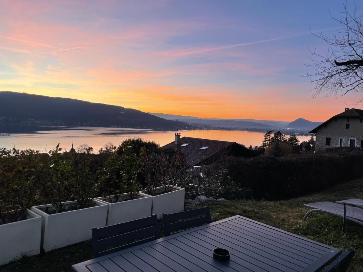 Maisonnette Vue Panoramique Lac D'Annecy Veyrier-du-Lac Esterno foto